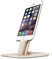 Док-станция Twelve South HiRise Deluxe для iPhone и iPad Mini + кабель USB на Lightning (золотой) купить в Барнауле